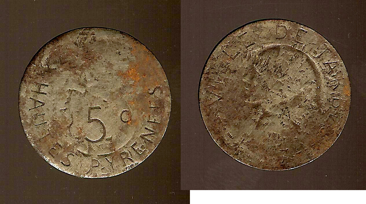 Tarbes 5 centimes 1917 F